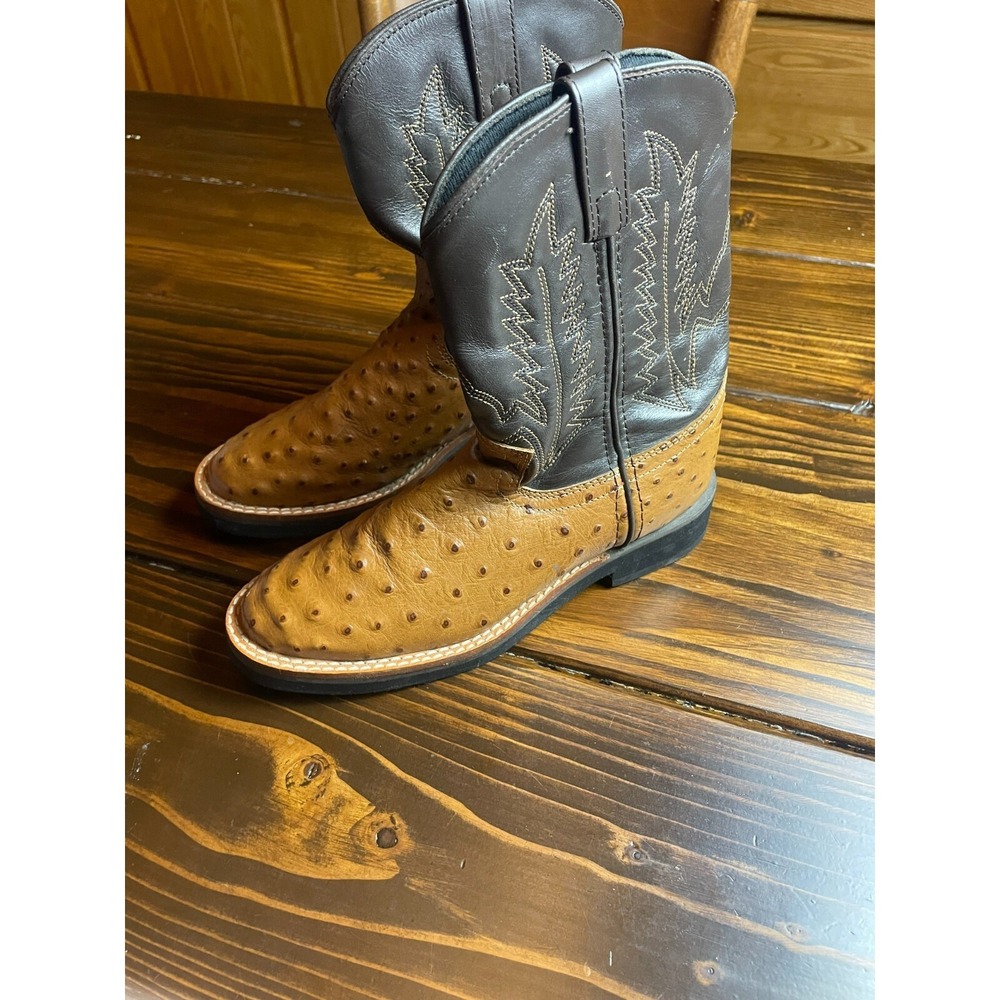 SMOKY Shoes, Men's Size 4.5?? Brown, Western, Cowboy Boots, Blue Sequin